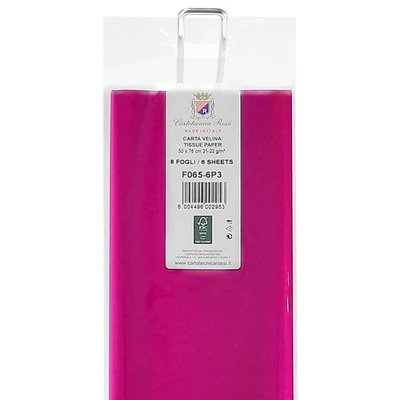 Hârtie mătase în pachet, 50x76 cm, 21 g, 6 buc - fucsia