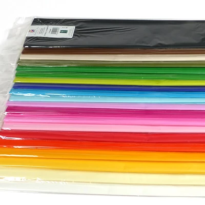 Hârtie mătase în pachet, 50x76 cm, 20 g, 6 buc - în diverse culori