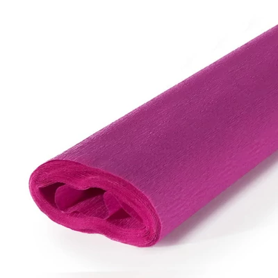Hârtie creponată, Educational, 40 g, 50x250 cm - 212 cyclamen