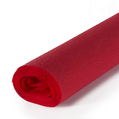 Hârtie creponată, Educational, 40 g, 50x250 cm - 312 bright red