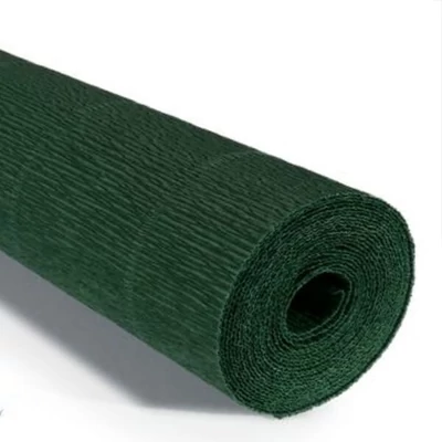 Hârtie creponată florală, 180 g, 50x250 cm - 561 verde pin