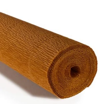 Hârtie creponată florală, 180 g, 50x250 cm - 567 alun