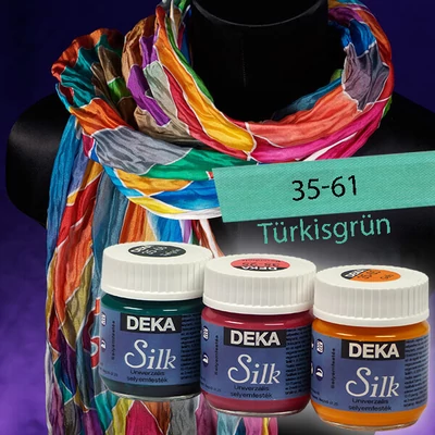Vopsea pentru mătase Deka Silk 50 ml - 61 verde turcoaz