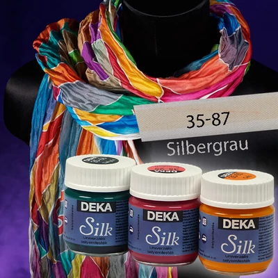 Vopsea pentru mătase Deka Silk 50 ml - 87 gri argintiu