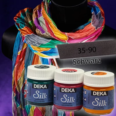 Vopsea pentru mătase Deka Silk 50 ml - 90 negru