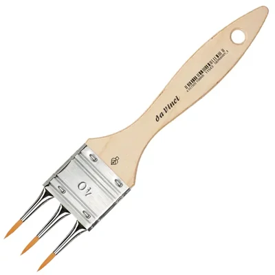 	 Da Vinci 11543, sintetic, set decorativ zimțat - 40, 3 ramuri