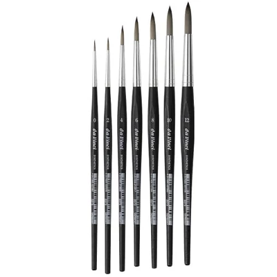 Da Vinci 3373 pensulă sintetică, rotundă - în mărimi diverse