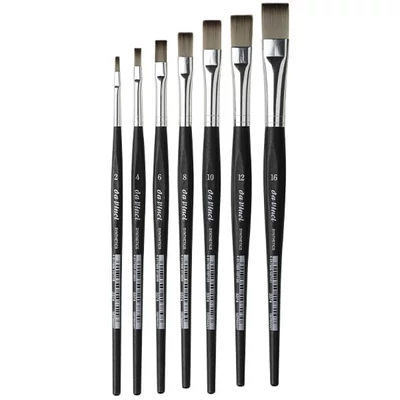 Da Vinci 3374 pensulă sintetică, plată - în mărimi diverse