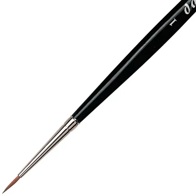 Da Vinci Kolinsky-Rotmarder, pensulă rotundă cu 36 de fire de blană de nevăstuică - 1