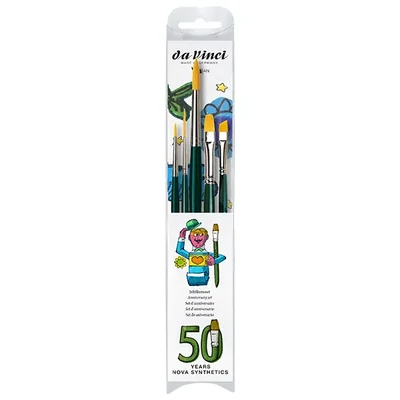 Set de pensule Da Vinci Nova 50 years anniversary, sintetice, mixte, 5 buc