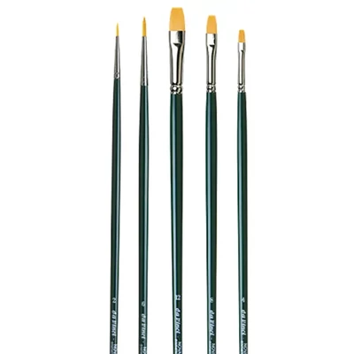 Set de pensule Da Vinci Nova 50 years anniversary, sintetice, mixte, 5 buc, cu mâner lung