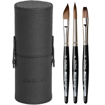 Set de pensule Da Vinci Casaneo XS, sintetice, mixte, 3 buc, în cutie