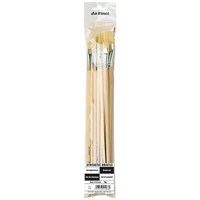 Da Vinci 5291 Set de pensule, sintetice, plate, 8 buc