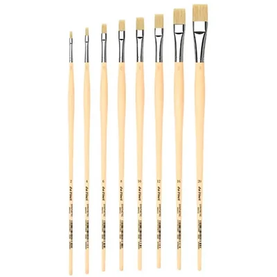 Da Vinci 5291 Set de pensule, sintetice, plate, 8 buc