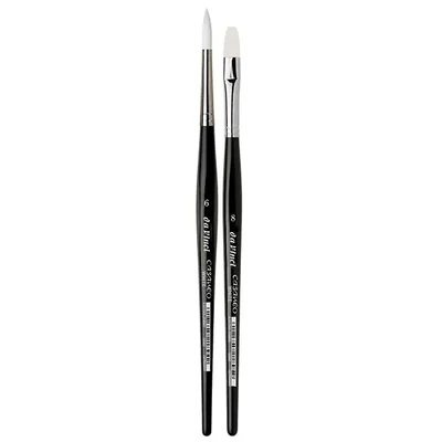 Set de pensule Da Vinci Casaneo White for Schmincke Horadam Aquarell Supergranulation, sintetice, asortate, 2 buc