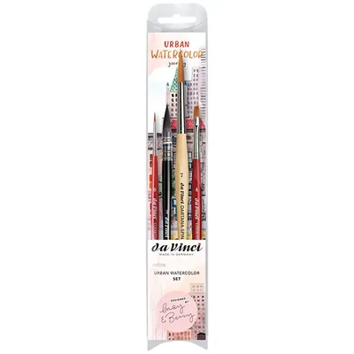 Da Vinci Urban Watercolour Set, sintetic, mixt, 5 buc