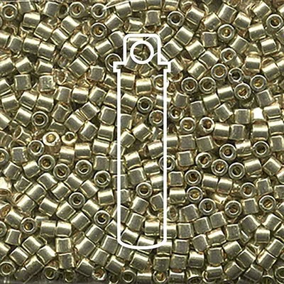 Miyuki Delica mărgea japoneză din sticlă 11/0 - Duracoat Galvanized Silver