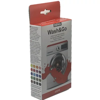 Vopsea pentru țesături pentru mașina de spălat Deka Wash&amp;Go  - 16 mușcată