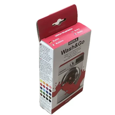 Vopsea pentru țesături pentru mașina de spălat Deka Wash&amp;Go  - 19 rubin