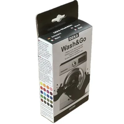 Vopsea pentru țesături pentru mașina de spălat Deka Wash&amp;Go  - 90 negru