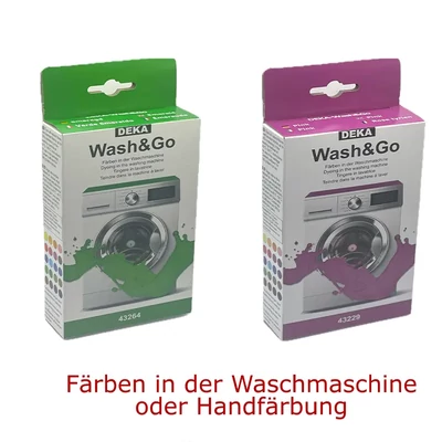 Vopsea pentru țesături pentru mașina de spălat Deka Wash&amp;Go  - în diverse culori