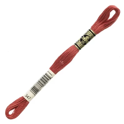Ață pentru broderie DMC Mouliné (împărțit, 6 fire), 8 m - 006-347, Salmon - VY DK