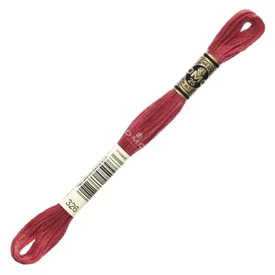 Ață pentru broderie DMC Mouliné (împărțit, 6 fire), 8 m - 044-326, Rose - VY DK