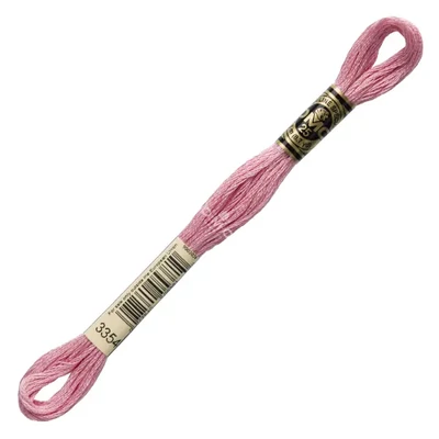 Ață pentru broderie DMC Mouliné (împărțit, 6 fire), 8 m - 046-3354, Dusty Rose - LT