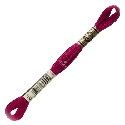 Ață pentru broderie DMC Mouliné (împărțit, 6 fire), 8 m - 050-150, Red - BRIGHT