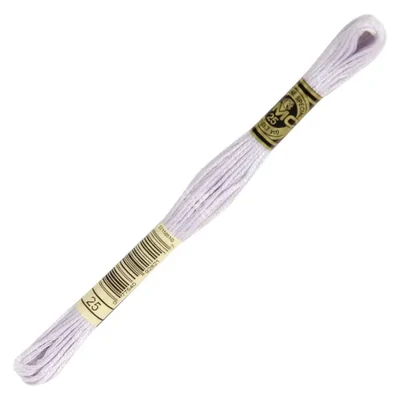 Ață pentru broderie DMC Mouliné (împărțit, 6 fire), 8 m - 087-25, Ultra Light Lavender