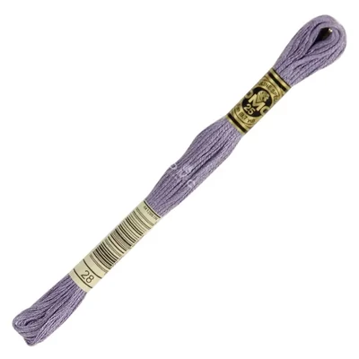 Ață pentru broderie DMC Mouliné (împărțit, 6 fire), 8 m - 105-28, Medium Light Eggplant