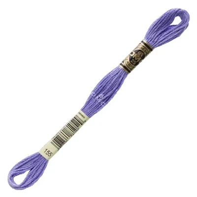 Ață pentru broderie DMC Mouliné (împărțit, 6 fire), 8 m - 111-155, Forget-me-not Blue