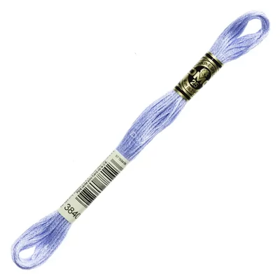 Ață pentru broderie DMC Mouliné (împărțit, 6 fire), 8 m - 124-3840, Lavender Blue - LT