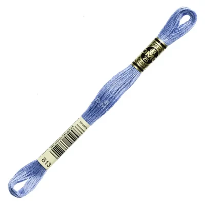 Ață pentru broderie DMC Mouliné (împărțit, 6 fire), 8 m - 136-813, Blue - LT