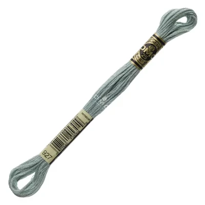 Ață pentru broderie DMC Mouliné (împărțit, 6 fire), 8 m - 186-927, Gray Green - LT