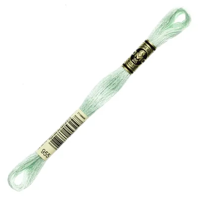 Ață pentru broderie DMC Mouliné (împărțit, 6 fire), 8 m - 219-955, Nile Green - LT