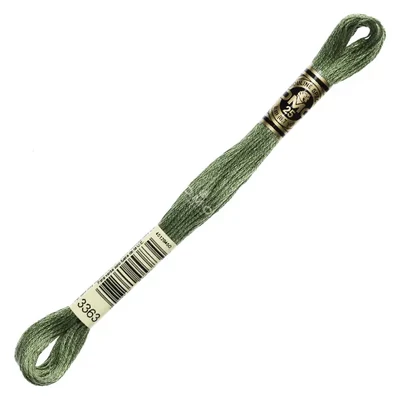Ață pentru broderie DMC Mouliné (împărțit, 6 fire), 8 m - 267-3363, Pine Green - MED