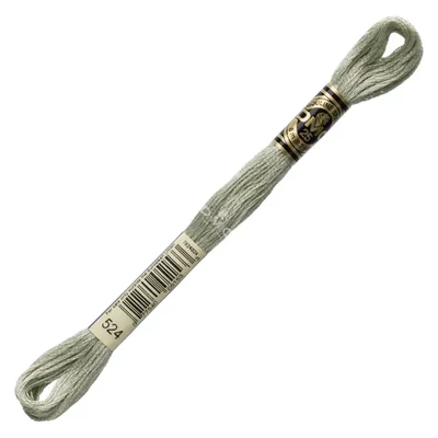 Ață pentru broderie DMC Mouliné (împărțit, 6 fire), 8 m - 281-524, Fern Green - VY LT