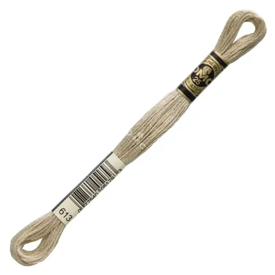 Ață pentru broderie DMC Mouliné (împărțit, 6 fire), 8 m - 308-613, Drab Brown - VY LT