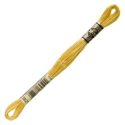 Ață pentru broderie DMC Mouliné (împărțit, 6 fire), 8 m - 321-3821, Straw