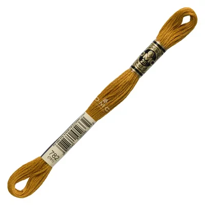 Ață pentru broderie DMC Mouliné (împărțit, 6 fire), 8 m - 326-782, Topaz - DK