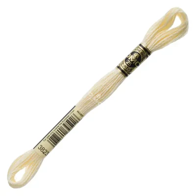 Ață pentru broderie DMC Mouliné (împărțit, 6 fire), 8 m - 328-3823, Yellow - ULT PALE