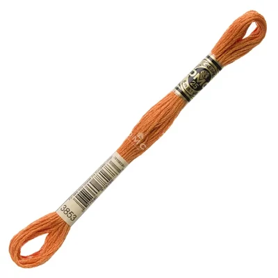 Ață pentru broderie DMC Mouliné (împărțit, 6 fire), 8 m - 332-3853, Autumn Gold - DK