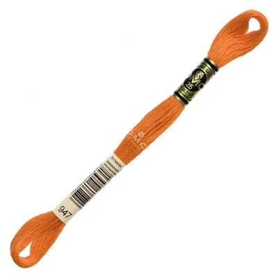 Ață pentru broderie DMC Mouliné (împărțit, 6 fire), 8 m - 354-947, Burnt Orange