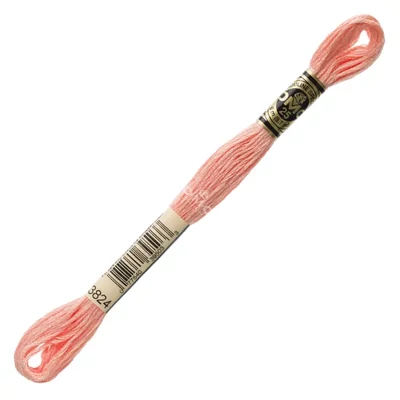 Ață pentru broderie DMC Mouliné (împărțit, 6 fire), 8 m - 358-3824, Apricot - LT
