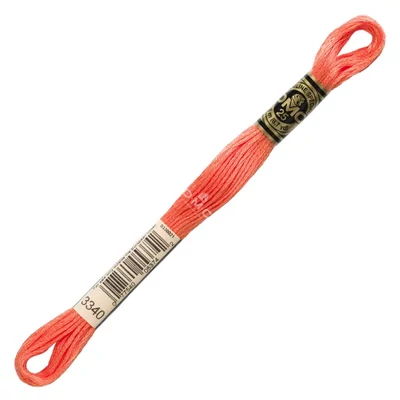 Ață pentru broderie DMC Mouliné (împărțit, 6 fire), 8 m - 360-3340, Apricot - MED