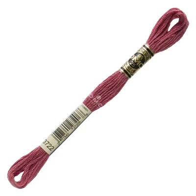 Ață pentru broderie DMC Mouliné (împărțit, 6 fire), 8 m - 385-3722, Shell Pink - MED