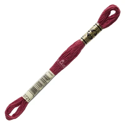 Ață pentru broderie DMC Mouliné (împărțit, 6 fire), 8 m - 386-3721, Shell Pink - DK