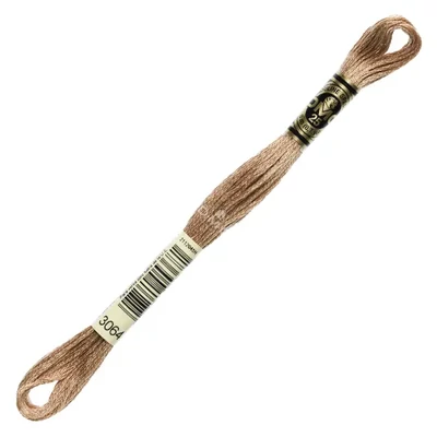 Ață pentru broderie DMC Mouliné (împărțit, 6 fire), 8 m - 406-3064, Desert Sand