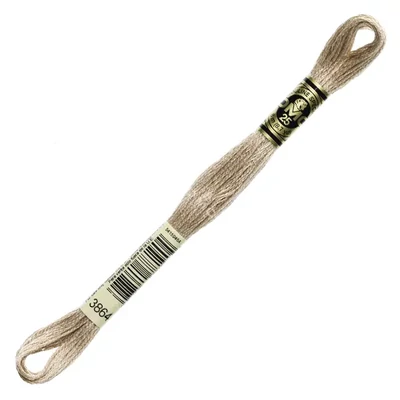 Ață pentru broderie DMC Mouliné (împărțit, 6 fire), 8 m - 430-3864, Mocha Beige - LT